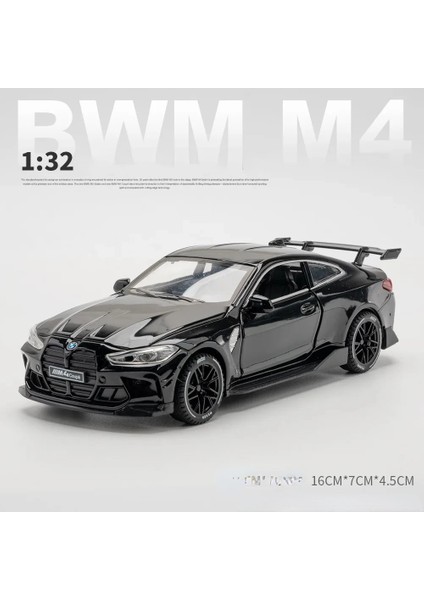 1:32 Bmw M4 Supercar Alaşım Araba Modeli Geri Çekin Ses Işık Çocuk Hediye Koleksiyonu ile Diecast Oyuncak Modeli (Yurt Dışından)