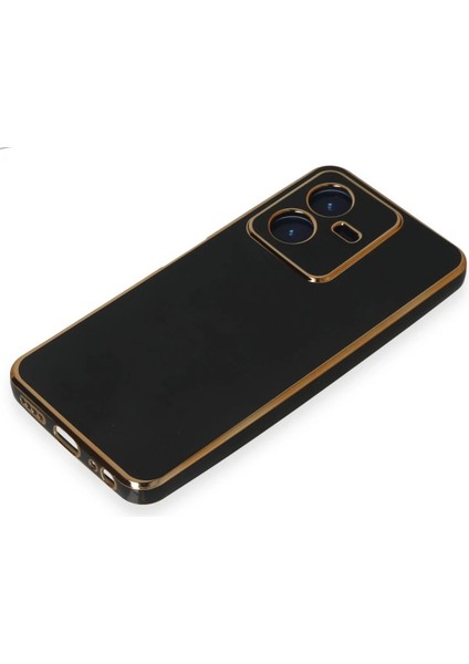 Vivo Y22 2022 Kılıf Volet Silikon - Siyah Nrmsa