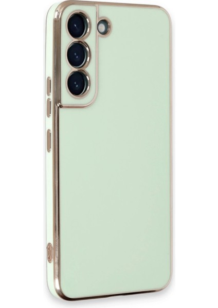Samsung Galaxy S21 Kılıf Volet Silikon - Açık Yeşil Ferrg