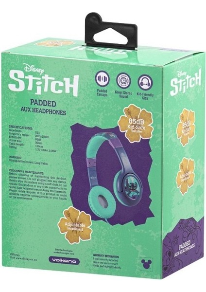 Disney Stitch Kablolu Kulaklık Çocuk Kulaklığı DY10901-ST