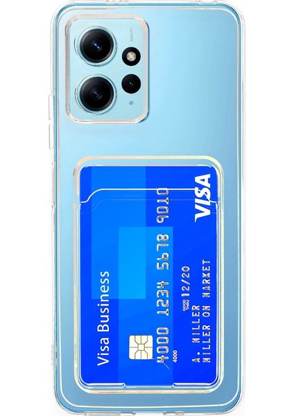 Xiaomi Redmi Note 12 4g Kılıf Kartlıklı Şeffaf Kart Koymalı Silikon Yumuşak Kapak Kılıf- Şeffaf fiyatları