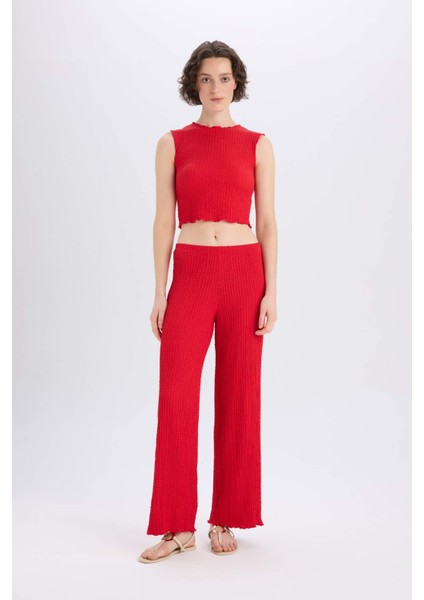 Slim Fit Dar Kesim Bisiklet Yaka Bürümcük Atlet E0999AX25SP fiyatları