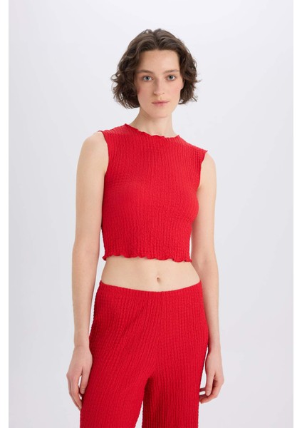 Slim Fit Dar Kesim Bisiklet Yaka Bürümcük Atlet E0999AX25SP modelleri