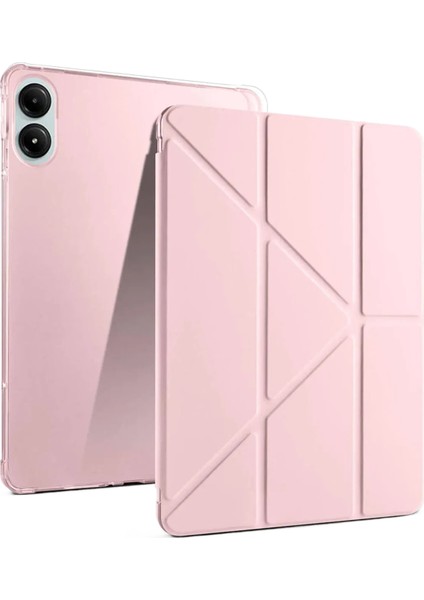 Xiaomi Redmi Pad Pro 12.1 Kılıf Kalemlikli Mars Tablet Kılıfı - Rose Gold Nrmsa