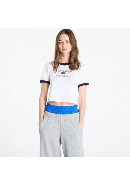 Kadın Beyaz T-Shirt LV047B808G-VVD