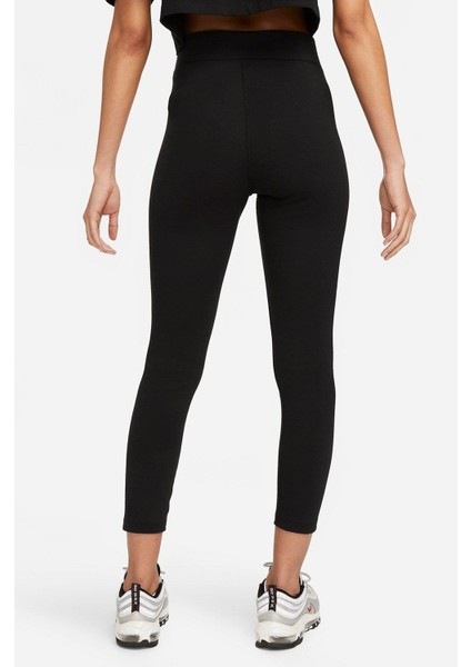 Sportswear Essentials Clasic High Rise 7/8 Length Kadın Pamuklu Yüksek Bel Tayt Siyah fiyatları