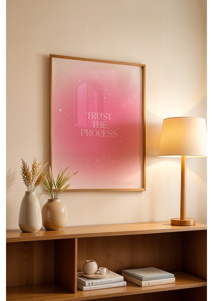 Aura Serisi Ahşap Çerçeveli Poster, Tablo NO:104