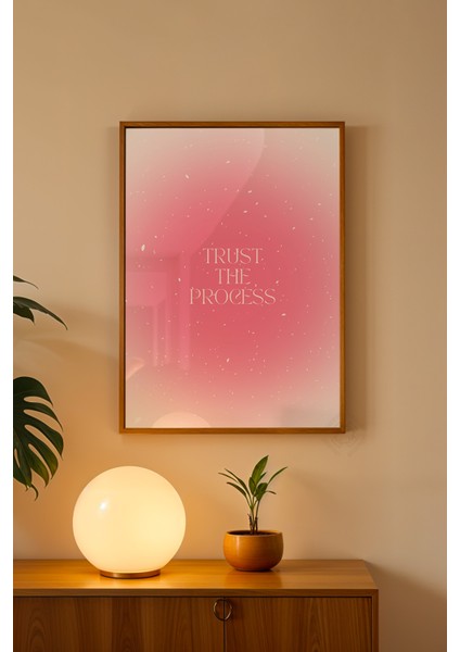 Aura Serisi Ahşap Çerçeveli Poster, Tablo NO:104