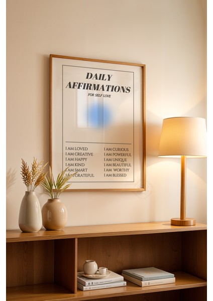Aura Serisi Ahşap Çerçeveli Poster, Tablo NO:120
