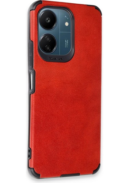 Xiaomi Redmi 13C Kılıf Loop Deri Silikon - Kırmızı Nrmsa fiyatları