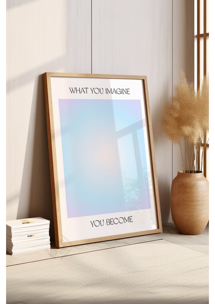 Aura Serisi Ahşap Çerçeveli Poster, Tablo No:16