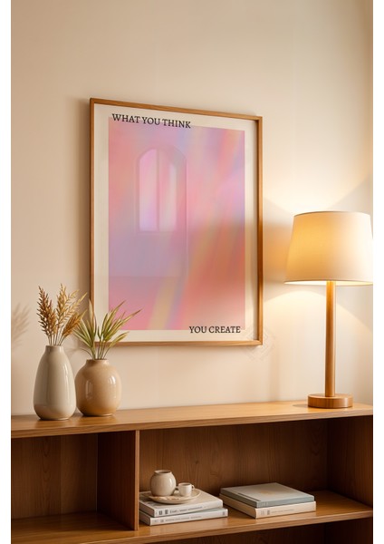 Aura Serisi Ahşap Çerçeveli Poster, Tablo NO:122