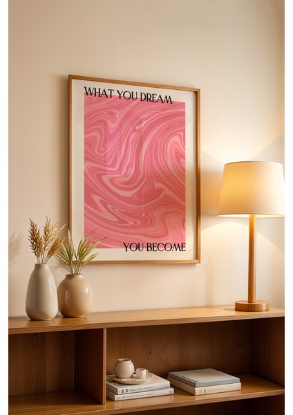 Aura Serisi Ahşap Çerçeveli Poster, Tablo NO:124