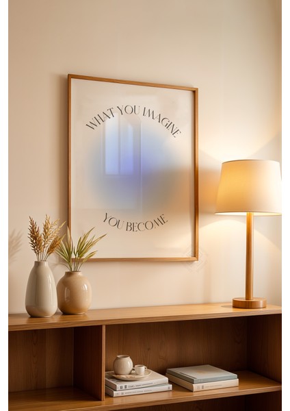 Aura Serisi Ahşap Çerçeveli Poster, Tablo NO:148