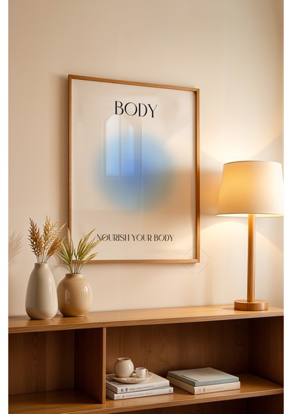 Aura Serisi Ahşap Çerçeveli Poster, Tablo NO:157