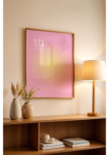Aura Serisi Ahşap Çerçeveli Poster, Tablo NO:163