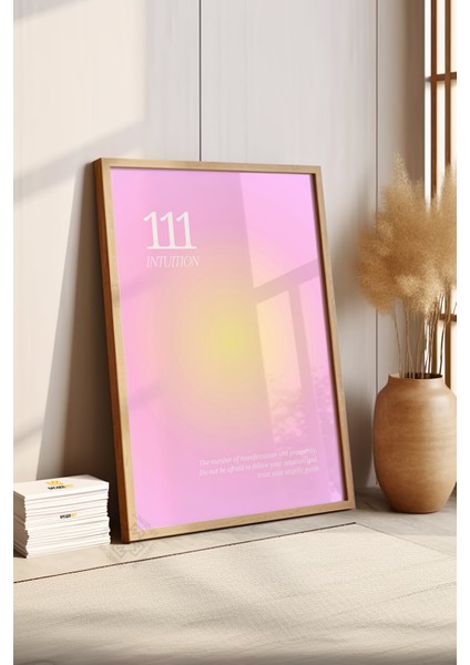 Aura Serisi Ahşap Çerçeveli Poster, Tablo NO:163