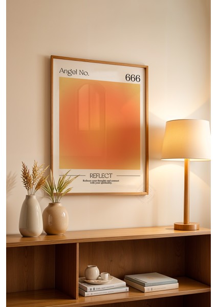Aura Serisi Ahşap Çerçeveli Poster, Tablo No:10