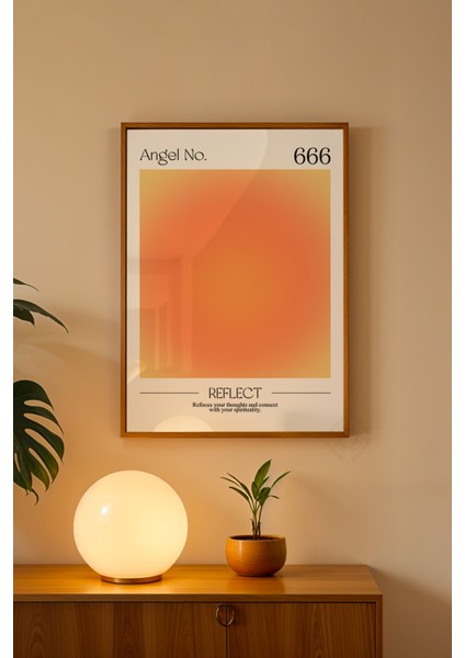 Aura Serisi Ahşap Çerçeveli Poster, Tablo No:10