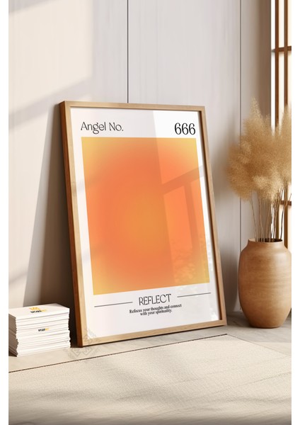 Aura Serisi Ahşap Çerçeveli Poster, Tablo No:10