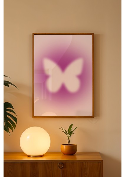 Aura Serisi Ahşap Çerçeveli Poster, Tablo NO:100