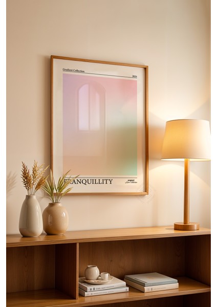 Aura Serisi Ahşap Çerçeveli Poster, Tablo No:42