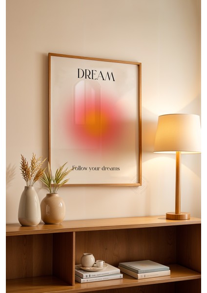 Aura Serisi Ahşap Çerçeveli Poster, Tablo NO:153