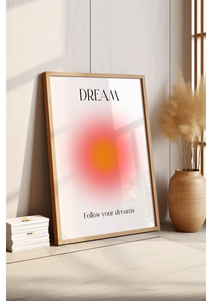 Aura Serisi Ahşap Çerçeveli Poster, Tablo NO:153 fırsatları