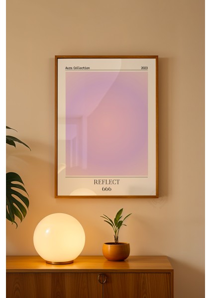 Aura Serisi Ahşap Çerçeveli Poster, Tablo NO:190