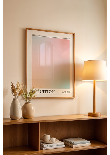 Aura Serisi Ahşap Çerçeveli Poster, Tablo No:60