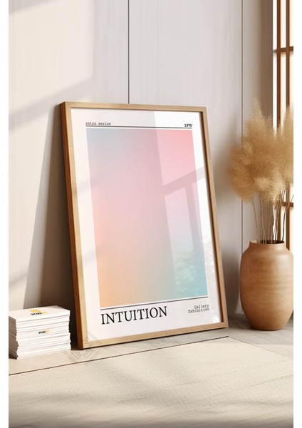 Aura Serisi Ahşap Çerçeveli Poster, Tablo No:60