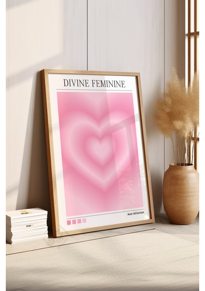 Aura Serisi Ahşap Çerçeveli Poster, Tablo NO:134 fırsatları