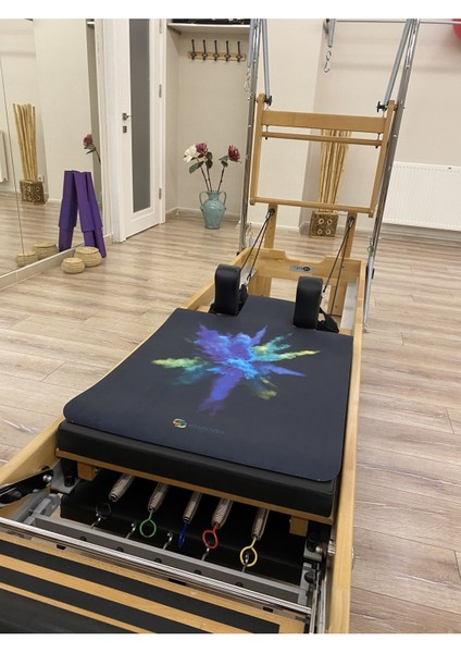Black Blue Explosıon Pilates Reformer Mat ( Pilates Matı )