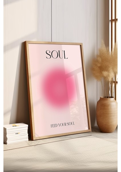 Aura Serisi Ahşap Çerçeveli Poster, Tablo NO:161 fırsatları