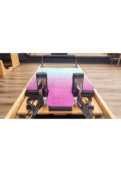 Pilates Is My Therapy' Lila Mavi Reformer Mat (Pilates Matı) modelleri