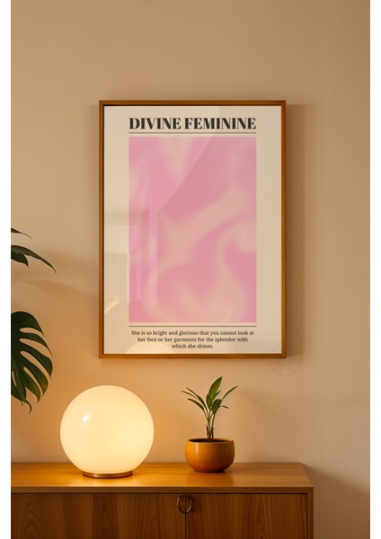 Aura Serisi Ahşap Çerçeveli Poster, Tablo NO:132 fiyatları