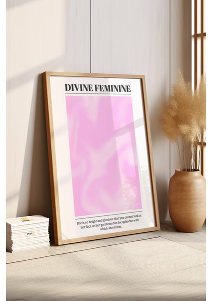 Aura Serisi Ahşap Çerçeveli Poster, Tablo NO:132 fırsatları