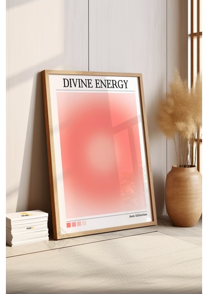 Aura Serisi Ahşap Çerçeveli Poster, Tablo NO:140