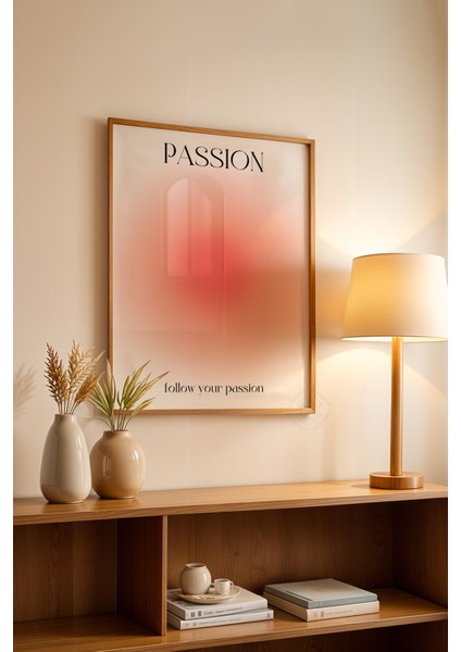 Aura Serisi Ahşap Çerçeveli Poster, Tablo NO:151