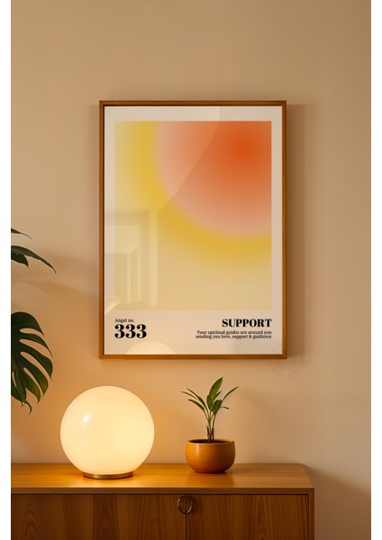 Aura Serisi Ahşap Çerçeveli Poster, Tablo No:1