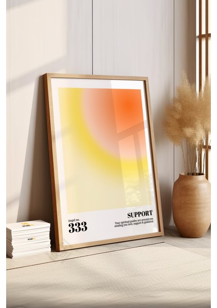 Aura Serisi Ahşap Çerçeveli Poster, Tablo No:1