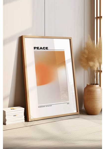 Aura Serisi Ahşap Çerçeveli Poster, Tablo NO:129