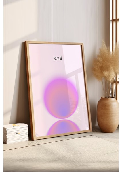 Aura Serisi Ahşap Çerçeveli Poster, Tablo NO:109 fırsatları