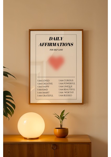Aura Serisi Ahşap Çerçeveli Poster, Tablo NO:118