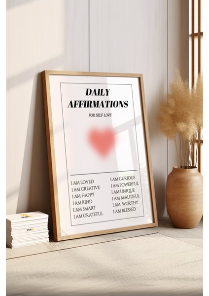 Aura Serisi Ahşap Çerçeveli Poster, Tablo NO:118