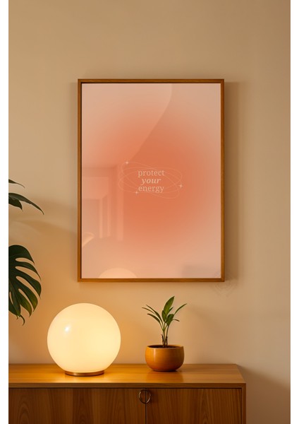 Aura Serisi Ahşap Çerçeveli Poster, Tablo NO:170
