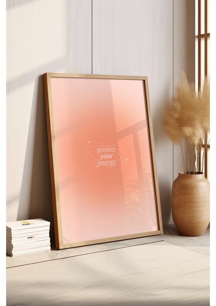 Aura Serisi Ahşap Çerçeveli Poster, Tablo NO:170