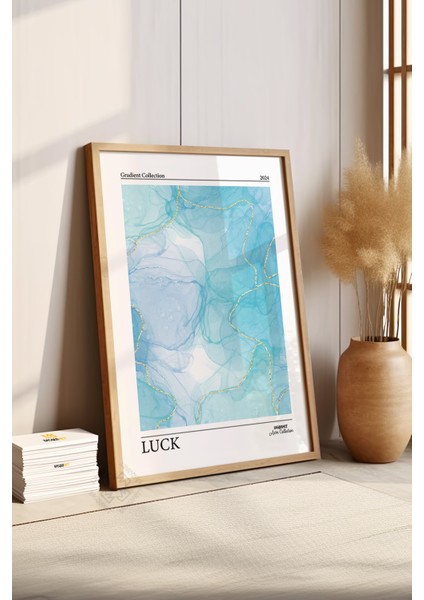 Aura Serisi Ahşap Çerçeveli Poster, Tablo No:46
