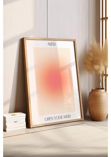 Aura Serisi Ahşap Çerçeveli Poster, Tablo NO:143