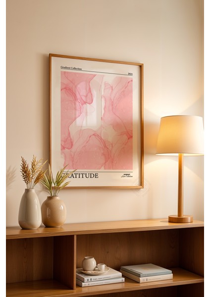 Aura Serisi Ahşap Çerçeveli Poster, Tablo No:40